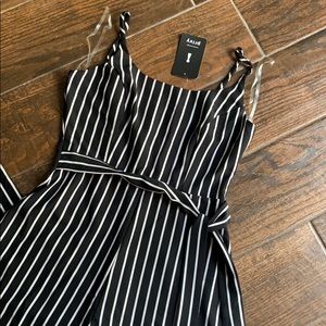 Black and white jumpsuit